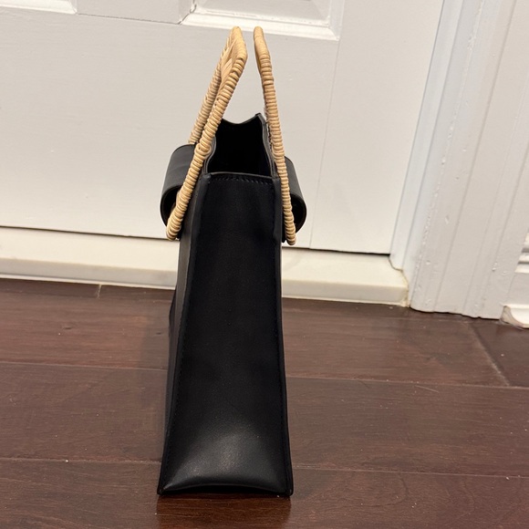 a new day Black Tote with Woven Tan Handle - Picture 2 of 2